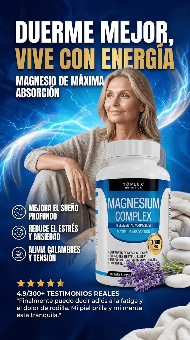MAGNESIO COMPLEX 8 EN 1 Original - Mega oferta (3x1) ⭐
